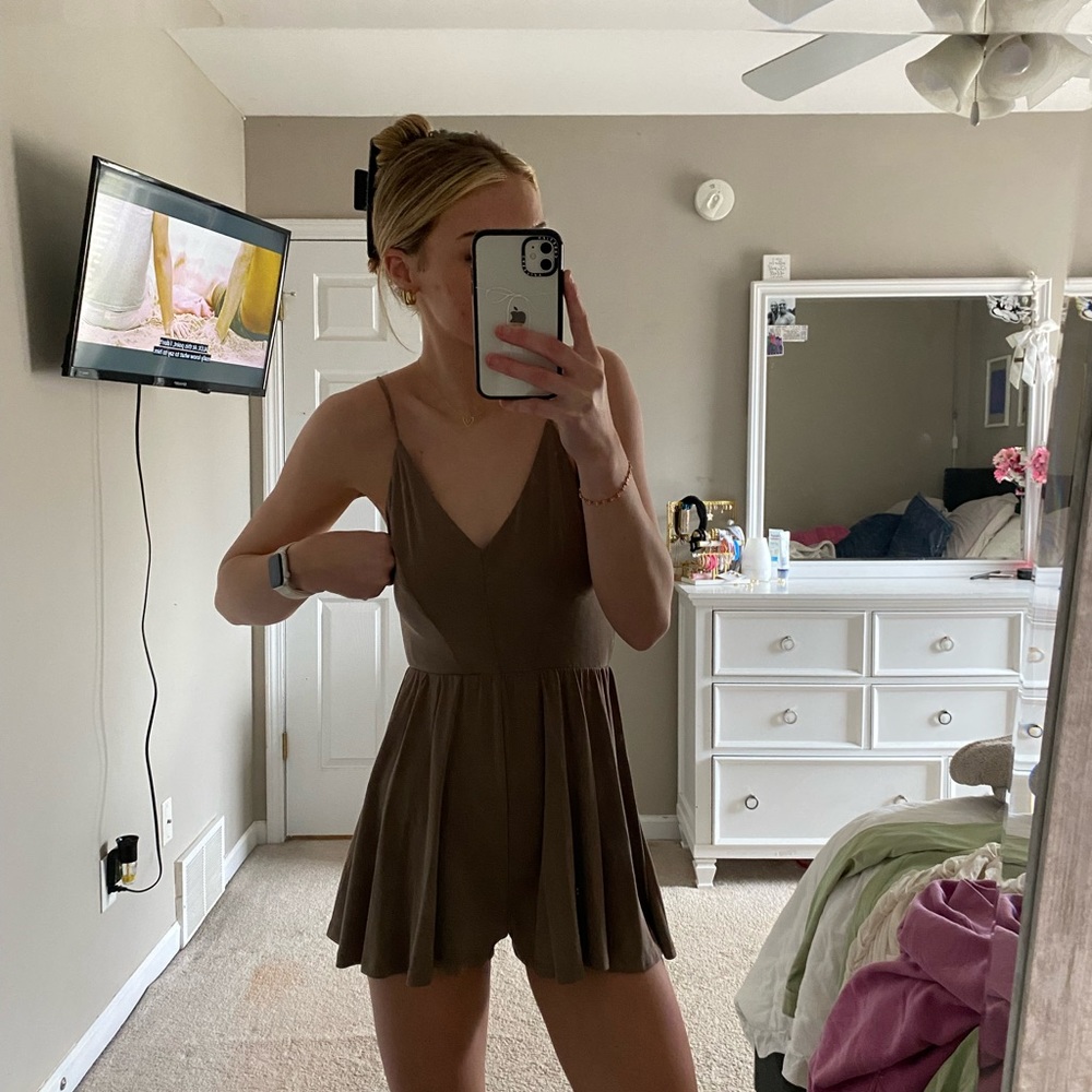 BOUTIQUE BROWN ROMPER